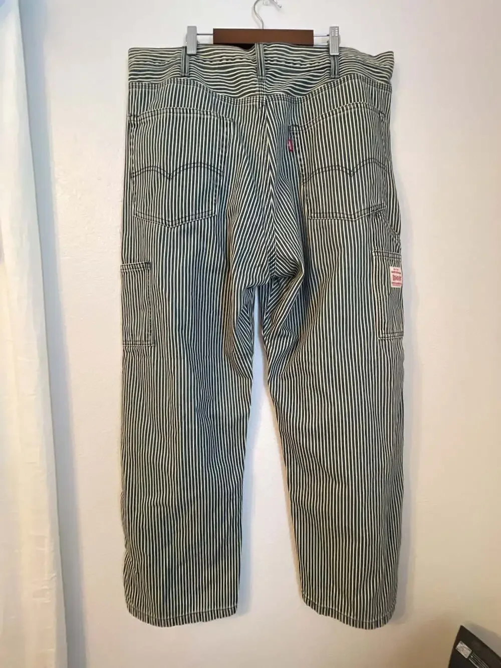Levi's Hickory Stripe Carpenter Pants W36 L30 Work wear